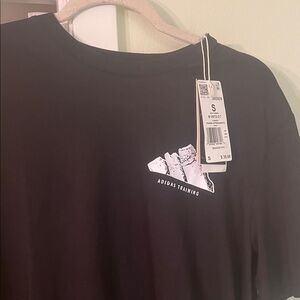 Adidas Black Graphic Tee for Men